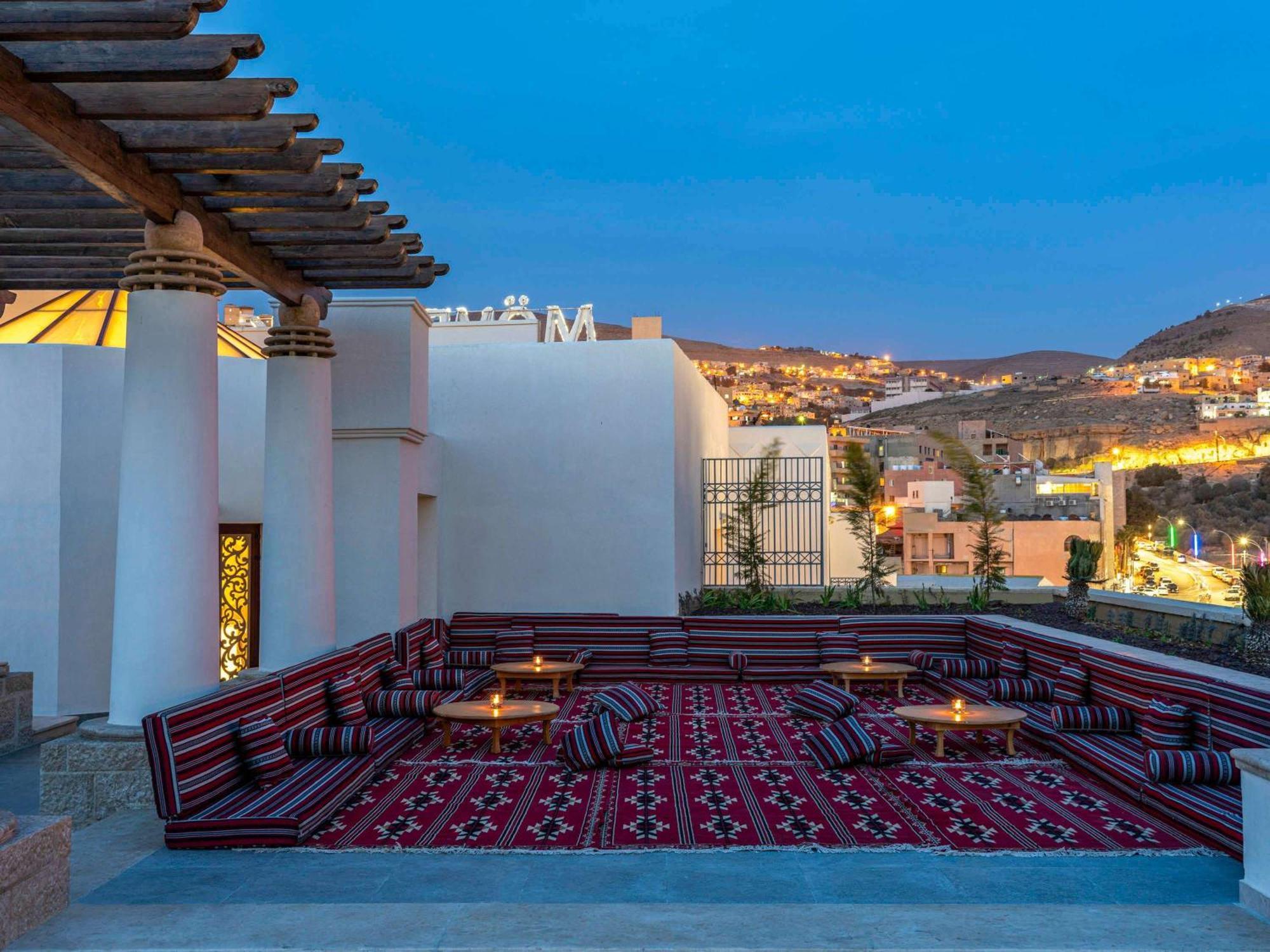 Moevenpick Resort Petra Wadi Musa Exterior photo The view from the rooftop of the hotel